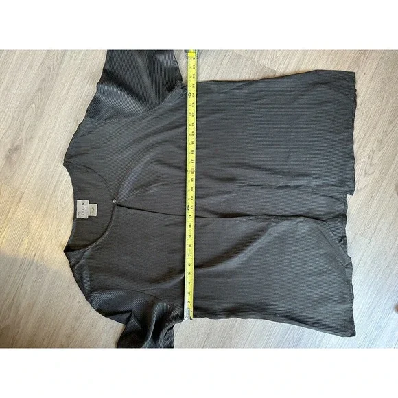 Eileen Fisher Women’s Vintage 100% Silk 3 Piece Set Pants Skirt Top Size L Green - Picture 5 of 11